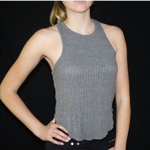 Grey ridged tank from Tilly’s